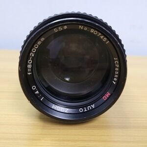 JC Penney 80-200mm F 4.5 Macro Telephoto Zoom Lens Canon FD Mount